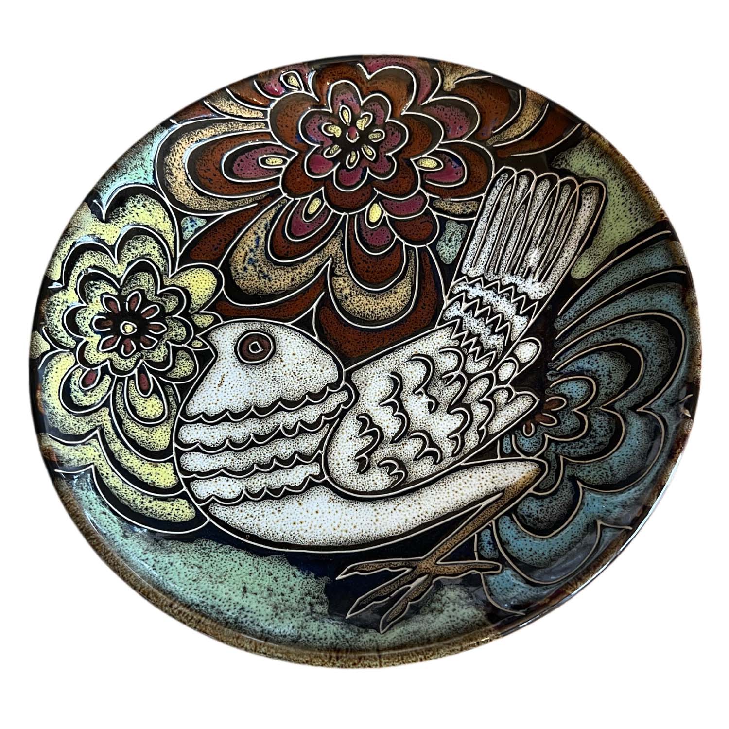 Vintage 70's Decorative Plate, gypsyhousedesign.com