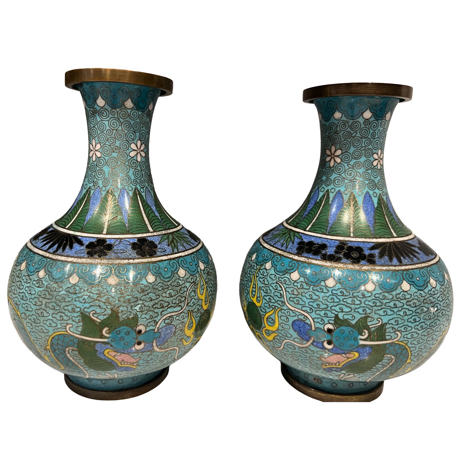 Chinese Turquoise Vases, gypsyhousedesign.com