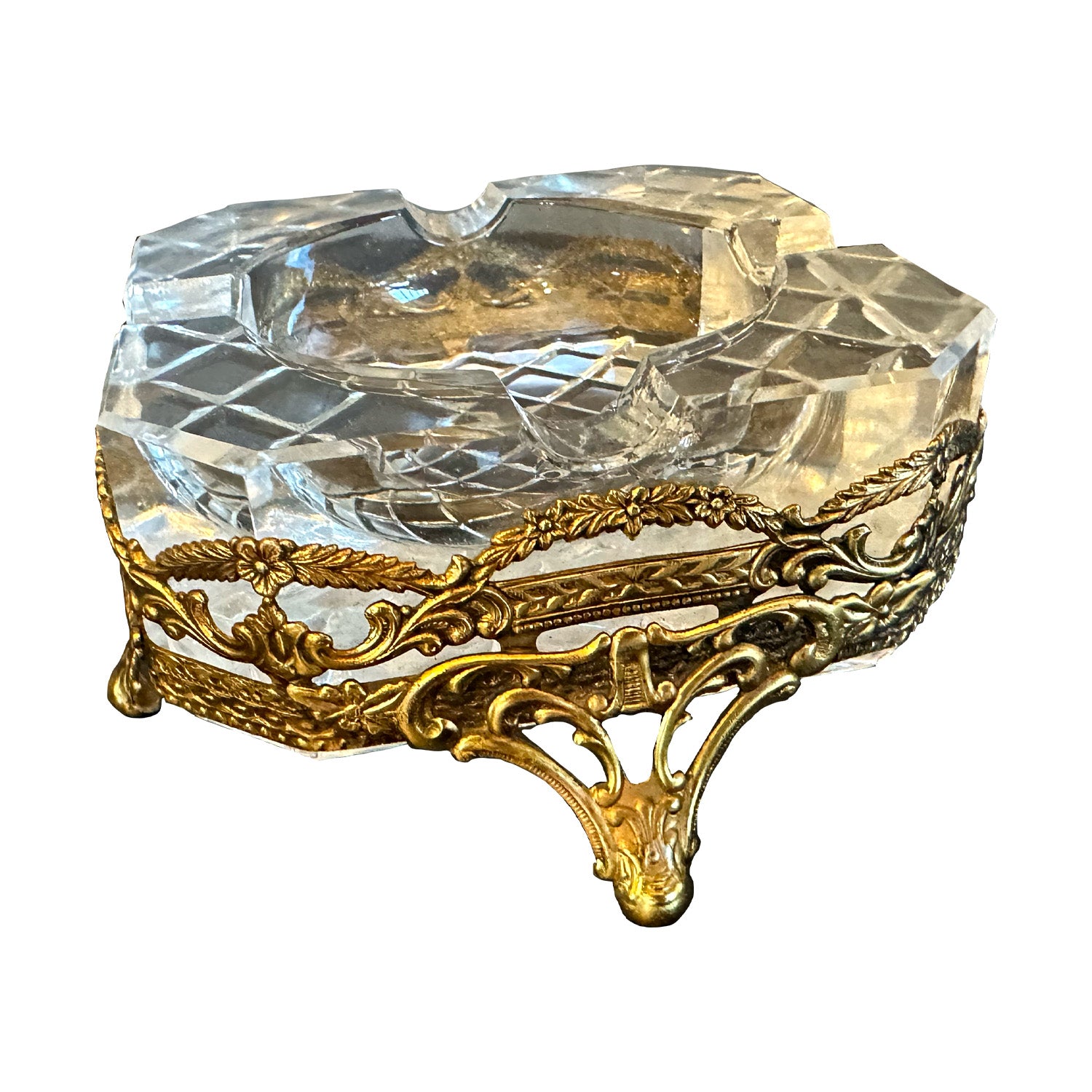 Filigree & Crystal Ashtray, Gypsyhousedesign.com