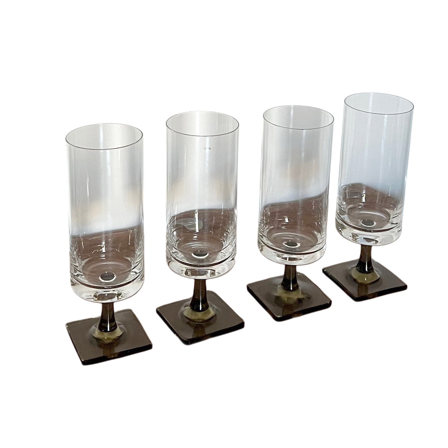 Vintage Glasses on pedestals - Set of 4, gypsyhousedsign.com