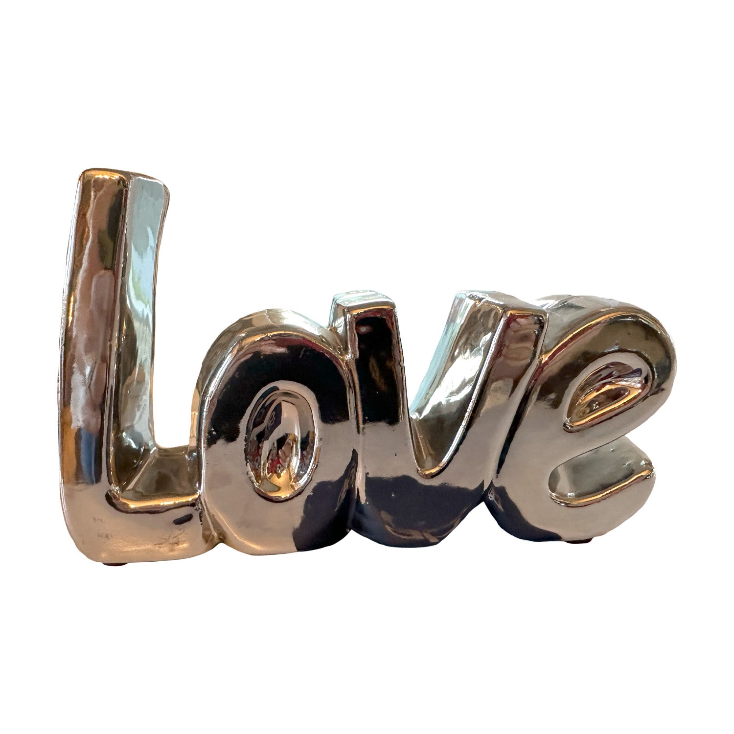 Chrome Love Sign, gypsyhousedesign.com