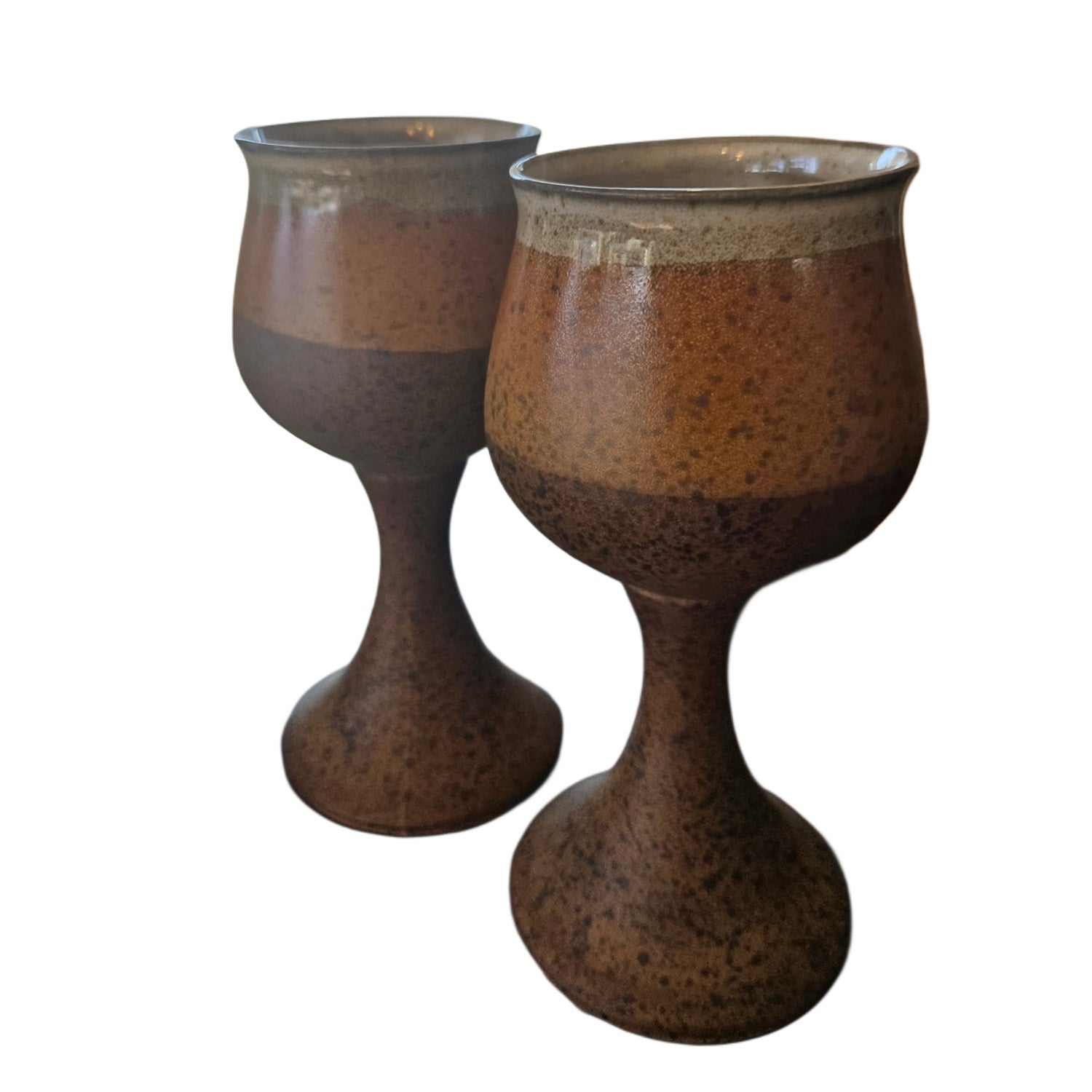 Vintage Brown Pottery Mugs, gypsyhousedesign.com